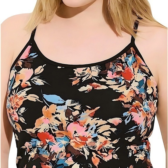 TORRID Foxy Cami w/Floral Print &‎ Adjustable Straps NWT - Picture 1 of 5